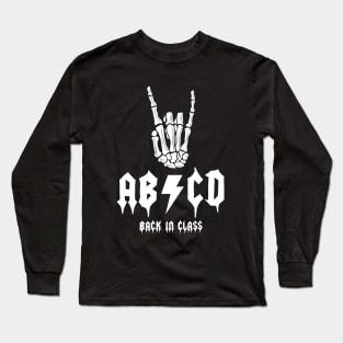 ABCD back in class Long Sleeve T-Shirt